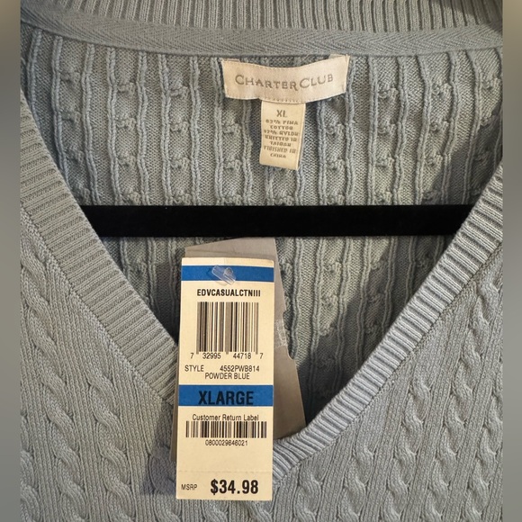 NWT Charter Club Women’s Sweater - Picture 2 of 3